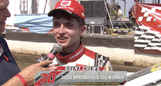 Brent Crews’ Victory Lane interview at the Illinois State Fairgrounds